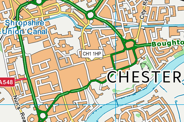 CH1 1HP map - OS VectorMap District (Ordnance Survey)