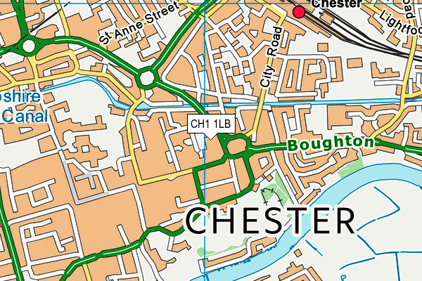 CH1 1LB map - OS VectorMap District (Ordnance Survey)