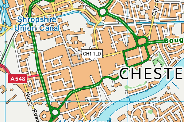 CH1 1LD map - OS VectorMap District (Ordnance Survey)