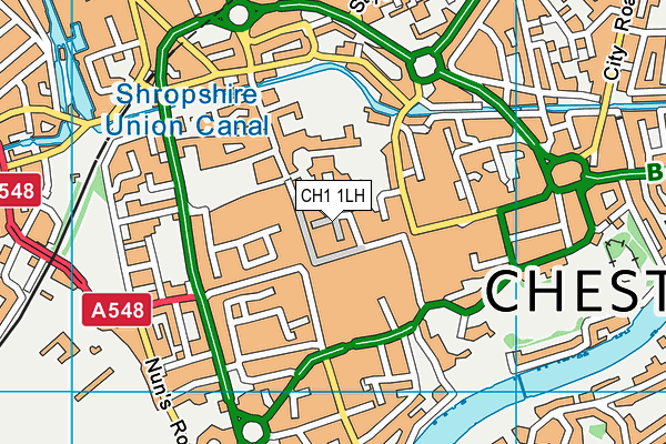 CH1 1LH map - OS VectorMap District (Ordnance Survey)