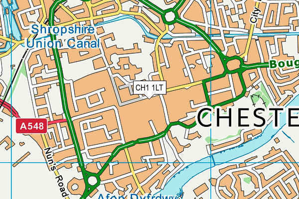 CH1 1LT map - OS VectorMap District (Ordnance Survey)