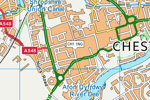 CH1 1NG map - OS VectorMap District (Ordnance Survey)