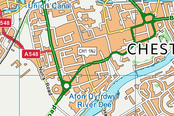 CH1 1NJ map - OS VectorMap District (Ordnance Survey)