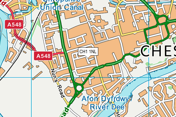 CH1 1NL map - OS VectorMap District (Ordnance Survey)