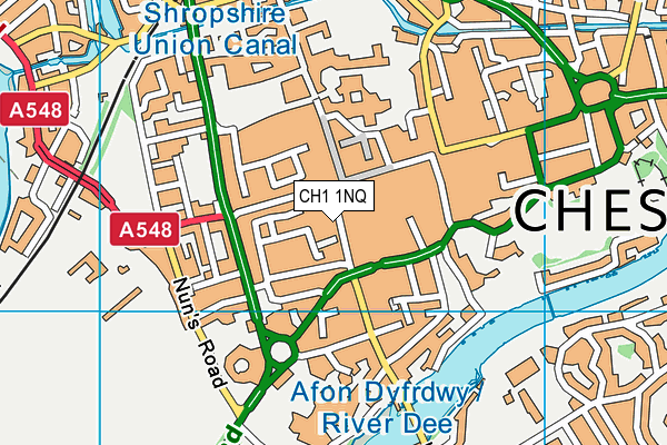 CH1 1NQ map - OS VectorMap District (Ordnance Survey)