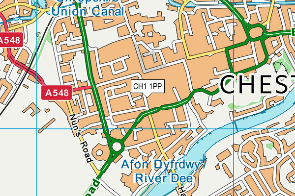 CH1 1PP map - OS VectorMap District (Ordnance Survey)