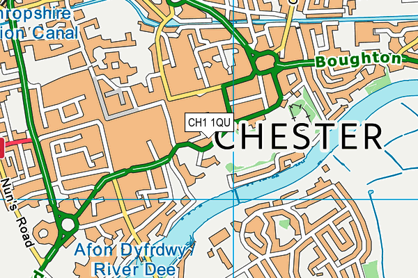 CH1 1QU map - OS VectorMap District (Ordnance Survey)