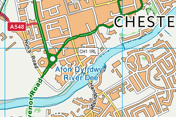 CH1 1RL map - OS VectorMap District (Ordnance Survey)