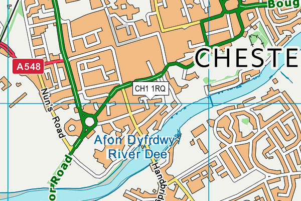 CH1 1RQ map - OS VectorMap District (Ordnance Survey)