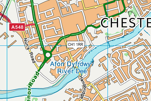 CH1 1RR map - OS VectorMap District (Ordnance Survey)