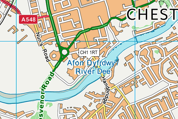 CH1 1RT map - OS VectorMap District (Ordnance Survey)