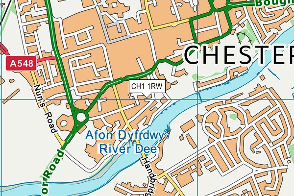 CH1 1RW map - OS VectorMap District (Ordnance Survey)