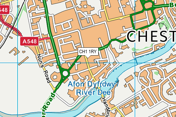 CH1 1RY map - OS VectorMap District (Ordnance Survey)