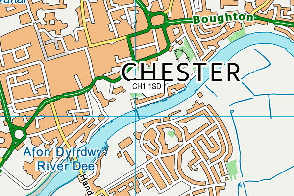 CH1 1SD map - OS VectorMap District (Ordnance Survey)