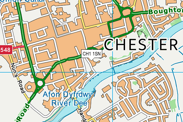 CH1 1SN map - OS VectorMap District (Ordnance Survey)