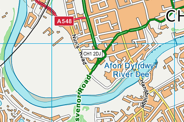 CH1 2DJ map - OS VectorMap District (Ordnance Survey)