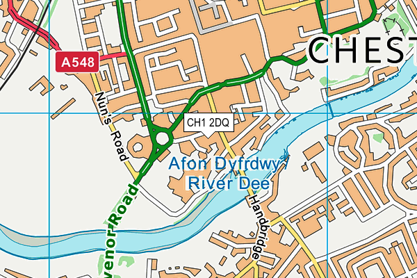 CH1 2DQ map - OS VectorMap District (Ordnance Survey)