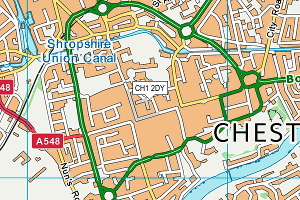CH1 2DY map - OS VectorMap District (Ordnance Survey)