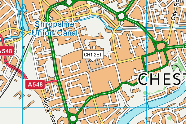 CH1 2ET map - OS VectorMap District (Ordnance Survey)