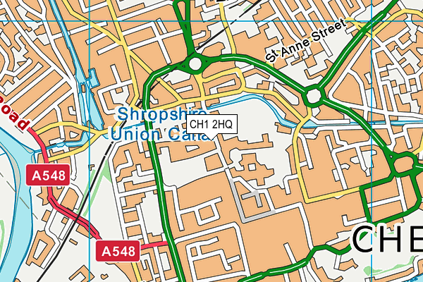 CH1 2HQ map - OS VectorMap District (Ordnance Survey)