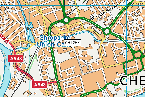 CH1 2HX map - OS VectorMap District (Ordnance Survey)