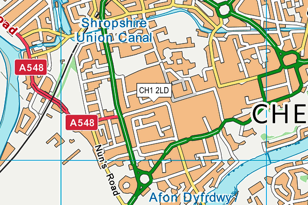 CH1 2LD map - OS VectorMap District (Ordnance Survey)