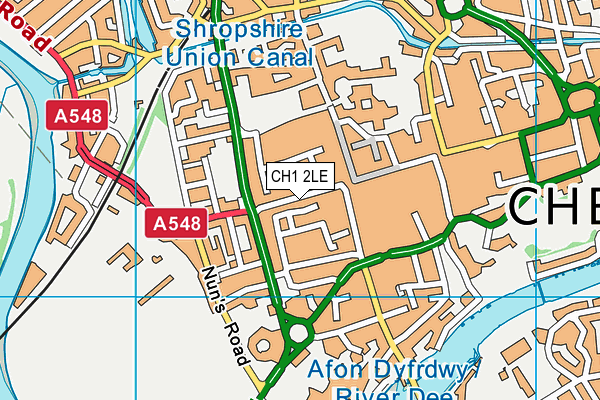 CH1 2LE map - OS VectorMap District (Ordnance Survey)