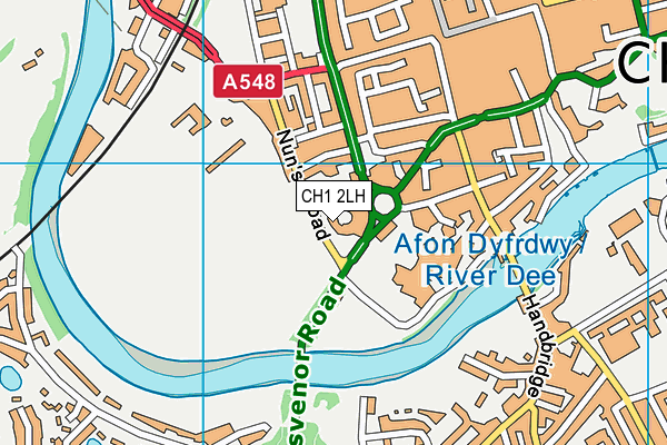 CH1 2LH map - OS VectorMap District (Ordnance Survey)