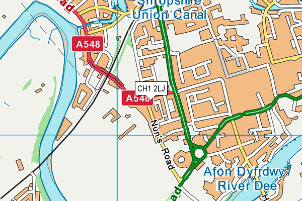 CH1 2LJ map - OS VectorMap District (Ordnance Survey)