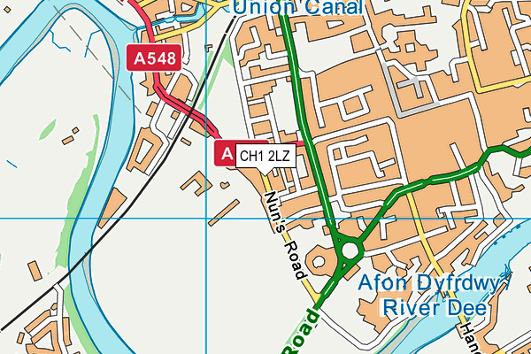 CH1 2LZ map - OS VectorMap District (Ordnance Survey)