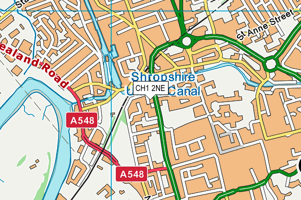 CH1 2NE map - OS VectorMap District (Ordnance Survey)