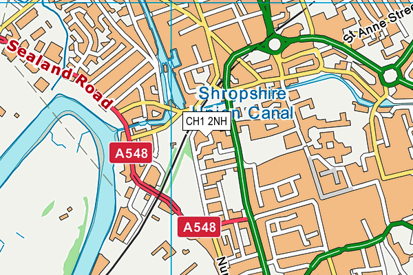 CH1 2NH map - OS VectorMap District (Ordnance Survey)