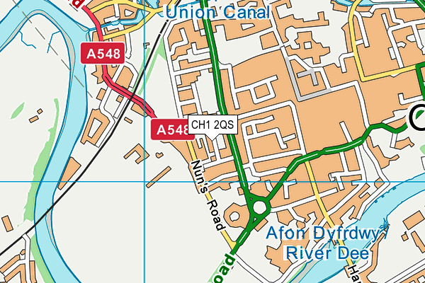 CH1 2QS map - OS VectorMap District (Ordnance Survey)