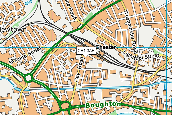 CH1 3AH map - OS VectorMap District (Ordnance Survey)