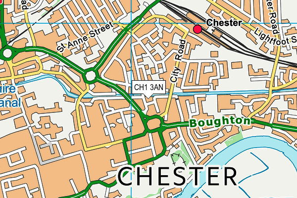 CH1 3AN map - OS VectorMap District (Ordnance Survey)