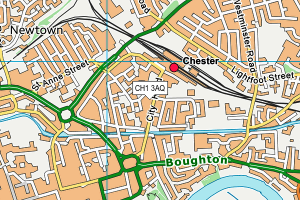 CH1 3AQ map - OS VectorMap District (Ordnance Survey)