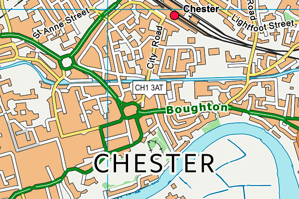 CH1 3AT map - OS VectorMap District (Ordnance Survey)