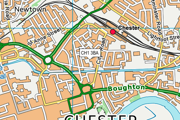 CH1 3BA map - OS VectorMap District (Ordnance Survey)