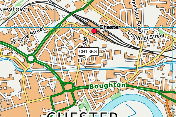 CH1 3BG map - OS VectorMap District (Ordnance Survey)