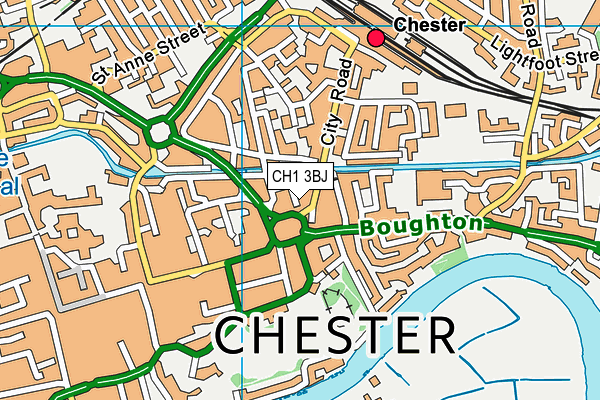 CH1 3BJ map - OS VectorMap District (Ordnance Survey)