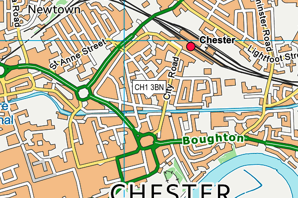 CH1 3BN map - OS VectorMap District (Ordnance Survey)