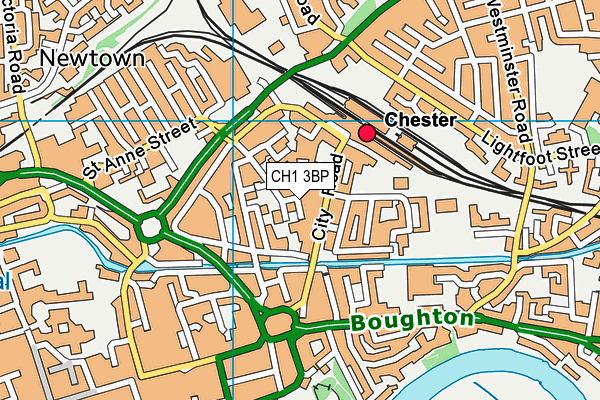 CH1 3BP map - OS VectorMap District (Ordnance Survey)