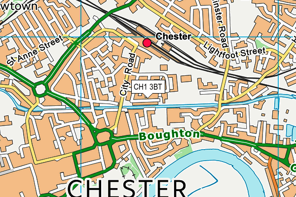 CH1 3BT map - OS VectorMap District (Ordnance Survey)