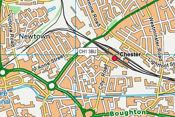 CH1 3BU map - OS VectorMap District (Ordnance Survey)