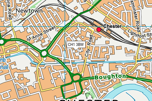 CH1 3BW map - OS VectorMap District (Ordnance Survey)