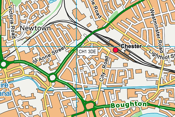 CH1 3DE map - OS VectorMap District (Ordnance Survey)