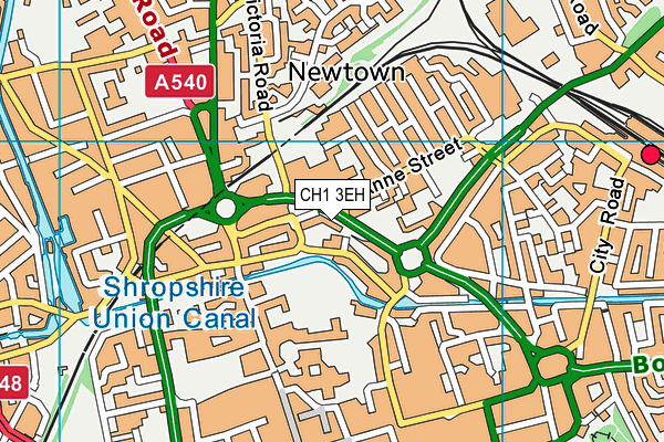 CH1 3EH map - OS VectorMap District (Ordnance Survey)