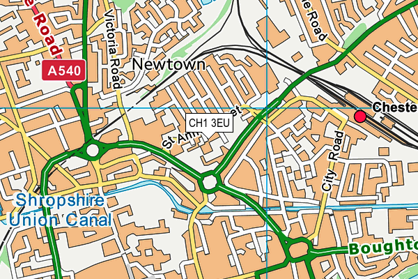 CH1 3EU map - OS VectorMap District (Ordnance Survey)