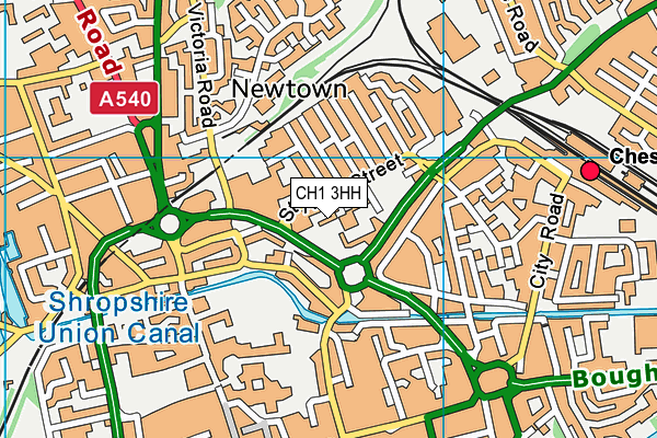 CH1 3HH map - OS VectorMap District (Ordnance Survey)