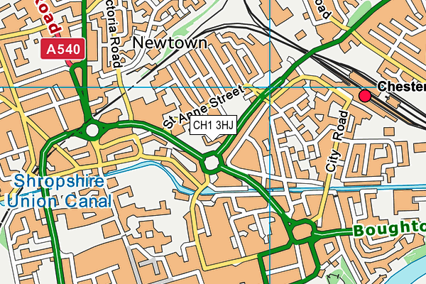 CH1 3HJ map - OS VectorMap District (Ordnance Survey)